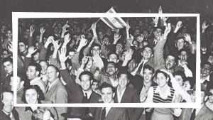 יהודים חוגגים את החלטת האו”מ - כ”ט בנובמבר 1947
